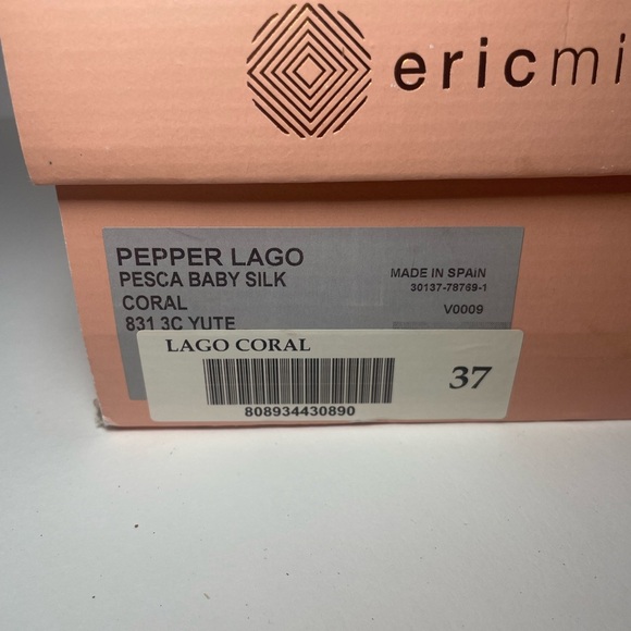 Eric Michael Lidia Pink Espadrille Sandals Size 37. Never worn. - Picture 3 of 14